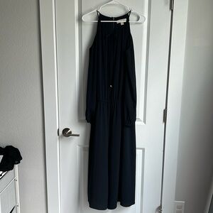 Michael Kors Navy Cold shoulder pants suit